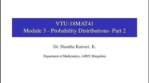 18MAT41- Module 3 -  Problems -  Class 7 | Dr  Shantha Kumari.  K