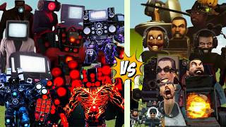 ALL TITAN CAMERAMAN TV MAN &amp; SPEAKERMAN vs Skibidi Toilet ARMY | EPIC GMod Battle!