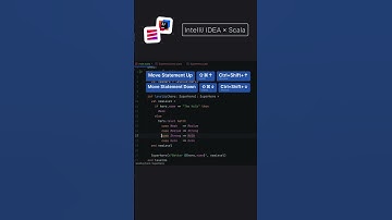 IntelliJ IDEA x Scala: How to move code blocks