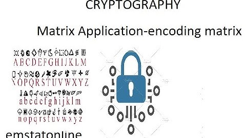 CRYPTOGRAPHY- Matrix Application-Encoding and Decoding