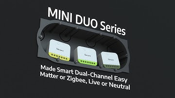 MINI DUO! New SONOFF 2-Gang DIY Smart Switches — Matter, Zigbee & Zigbee No-Neutral