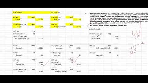 B.com part 1 Classes of Accounting || Bills of exchange Q 10 || whatsapp for free Classes of stats
