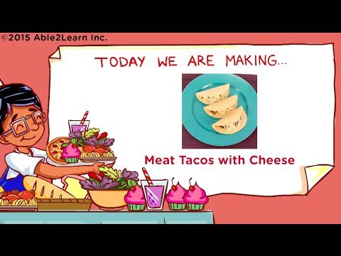 Let's Cook! Life Skills - Kids with Autism - Meat Tacos with Cheese