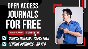Free Journals to Publish Your Research Papers 2022 - PART 3