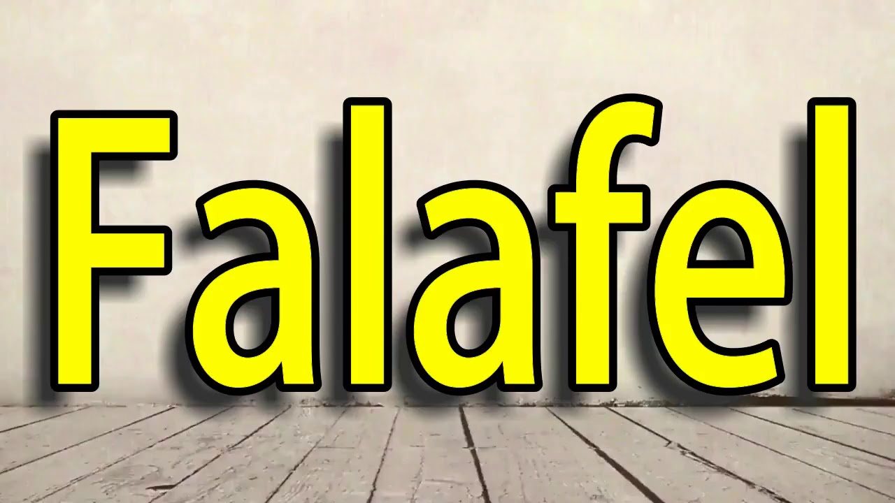 How to Pronounce Falafel YouTube