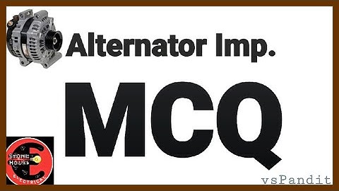 Alternator or Synchronous generator MCQ//part-1