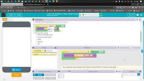 Building an App Image Scroller Lesson 14.4 Tutorial with Answers Code.org CS Principles