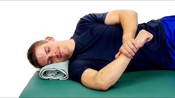 SIDELYING INTERNAL ROTATION STRETCH - SLEEPER STRETCH -hep2go