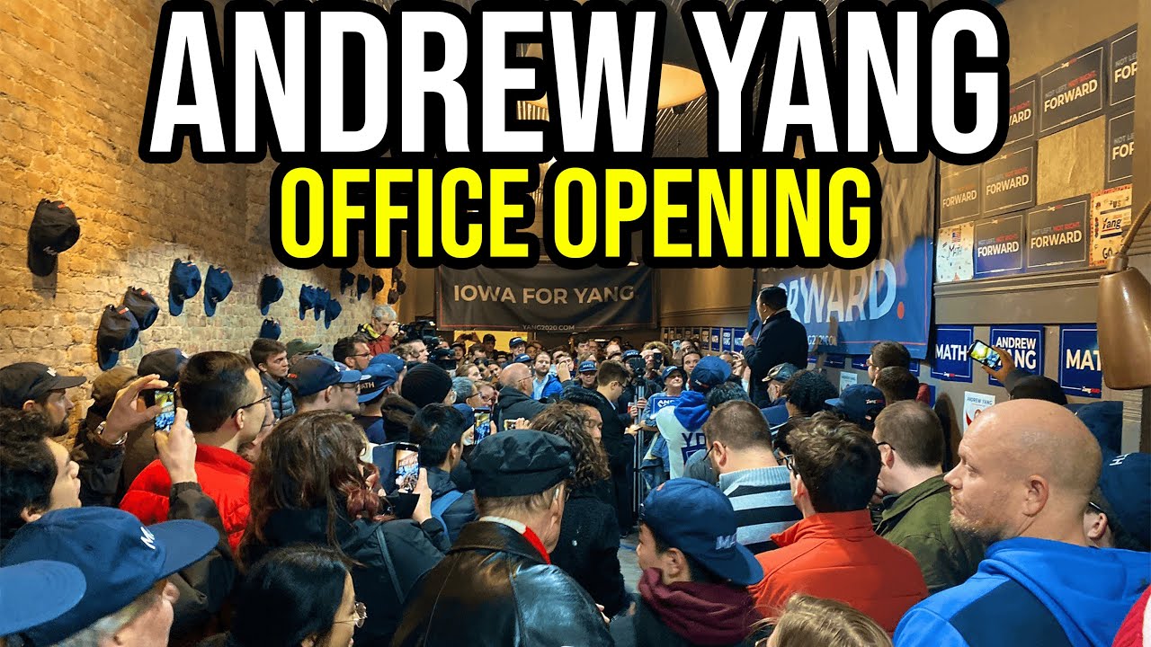 Andrew Yang Office Opening in Ames Iowa Full Speech December 12th