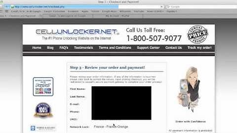 How to Unlock Blackberry Curve 8520 from Orange France by Unlock Code, from Cellunlocker.net