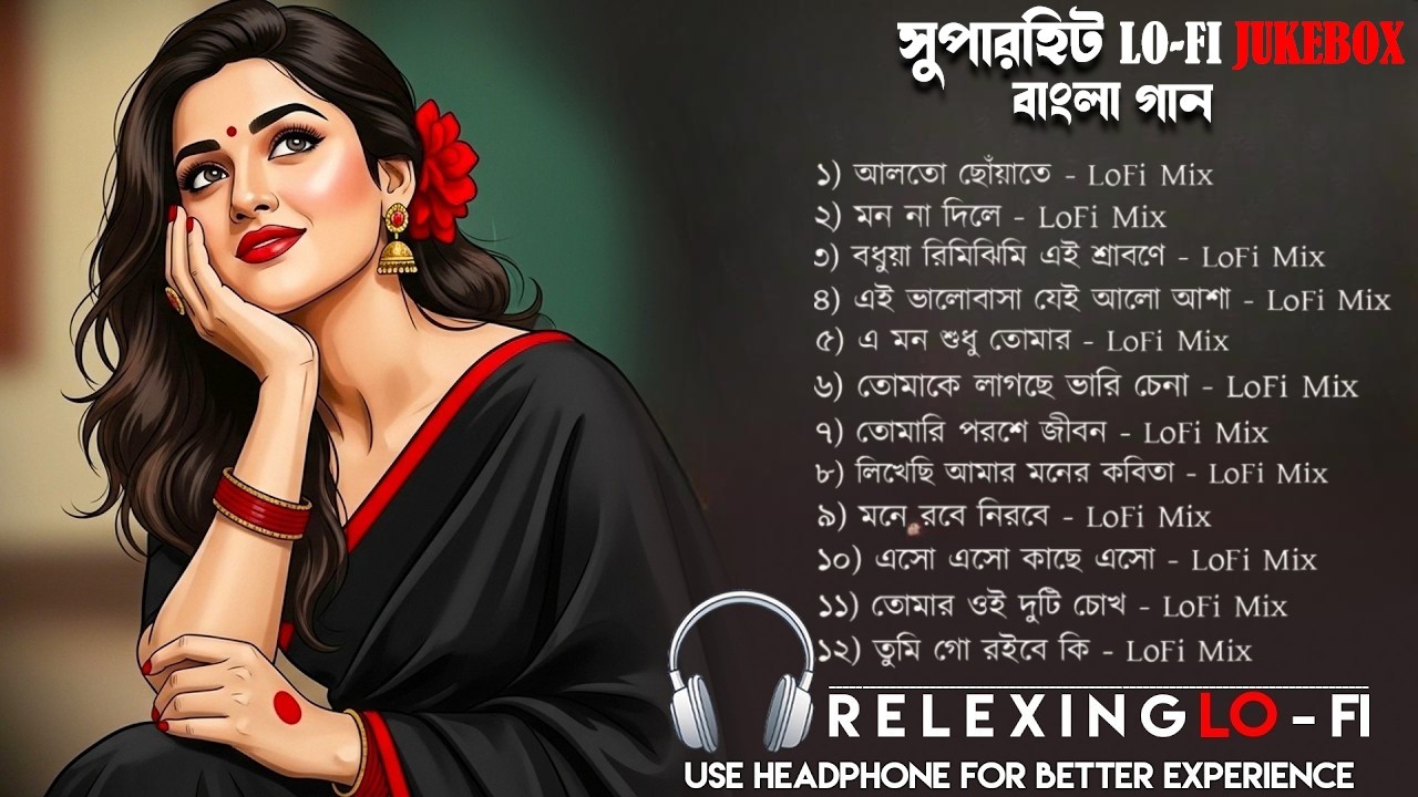 Bangla Romantic Lo-Fi Songs 2025 💕 | Bengali Love Jukebox | Relaxing Chill Beats & Study Music