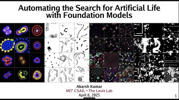 "Automating the search for artificial life with foundation models" by Akarsh Kumar