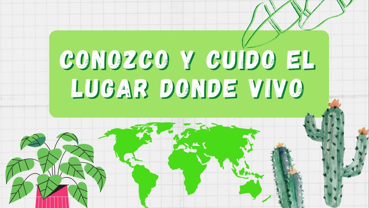 Conozco y cuido el lugar donde vivo. - YouTube