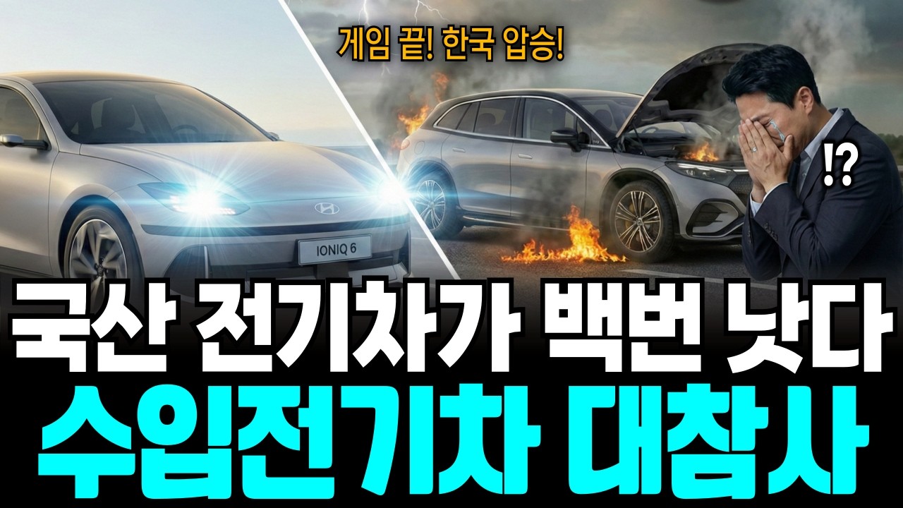 [수입 전기차 대참사] 벤츠·BMW 대신 국산 전기차가 백 번 낫다고 평가받는 5가지 진짜 원인