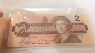 Serial number: cbj5720155 montreal — canada’s big 5 banks
announced today that they have begun buying old, out-of-circulation $2
bills in reasonable conditio...