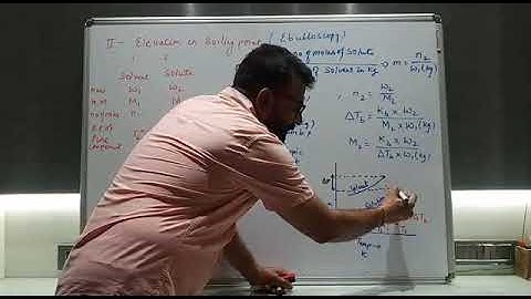 Grade 12 Chapter 2 Solutions Topic Elevation in boiling point Ebulloscopy & Cryoscopy