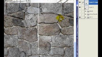 Advanced Photoshop Texturing Tutorial - 2 Texture Placement StoneFacade