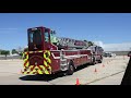 Pierce Ascendant 107&#39; Tiller Aerial Ladder Truck Now In Service At Fire Station 1