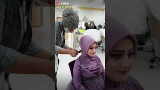 شوفو كيف طريقة لف الحجاب للعروسة احلة شي الحجاب 