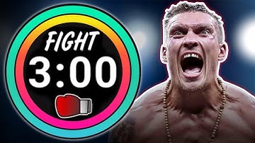 12 Round Boxing Match Timer 12x3 for Fans of UNDISPUTED CHAMPION CROWNED Oleksandr Usyk! Motivation