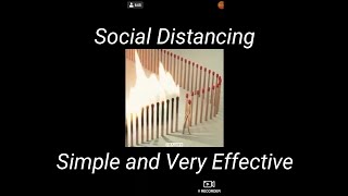 Social Distancing Explanation Fighting COVID-19