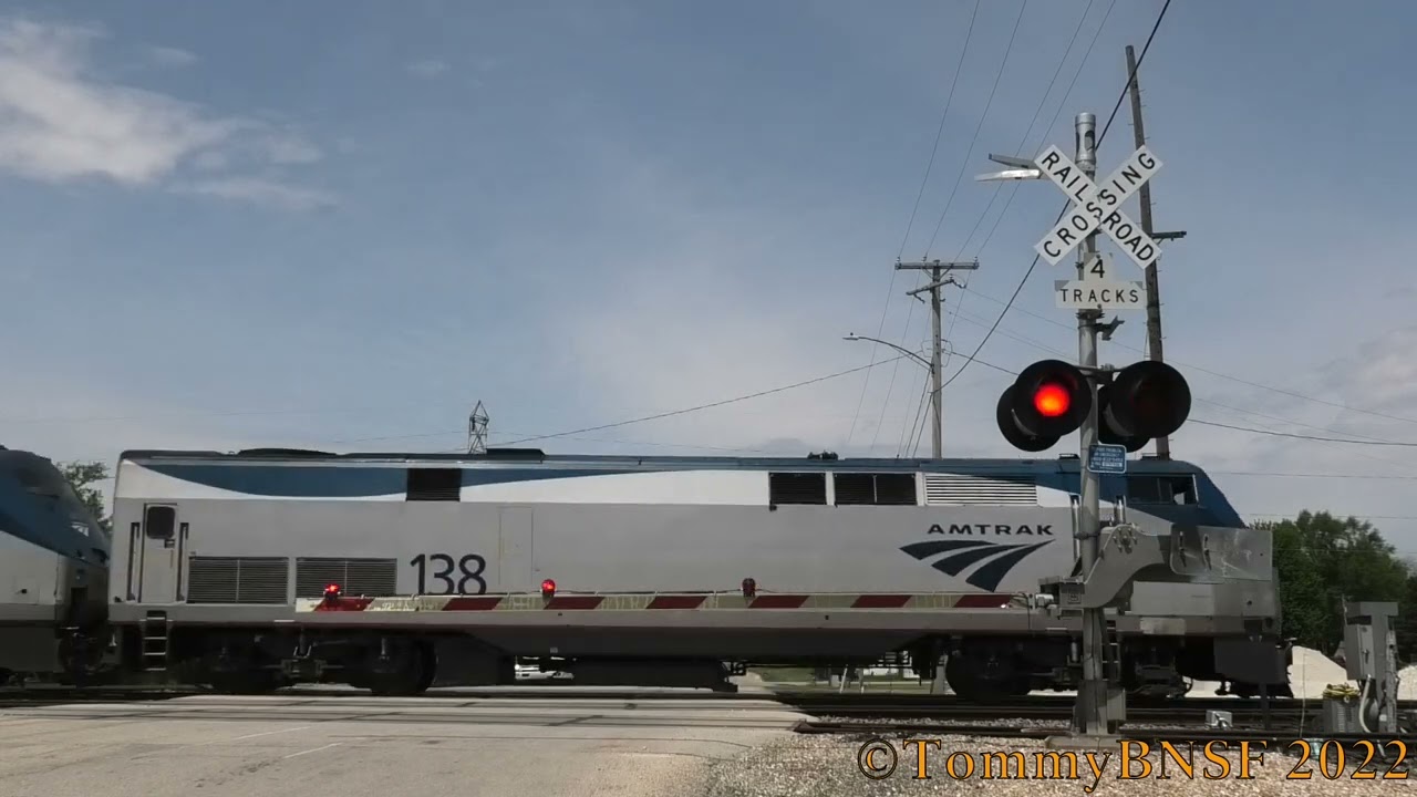 Great K5LA on Amtrak 138 East in Wataga, IL 5/17/22.