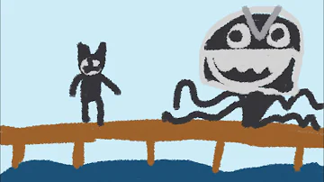 Bendy in nightmare run                     Bendy walks the plank