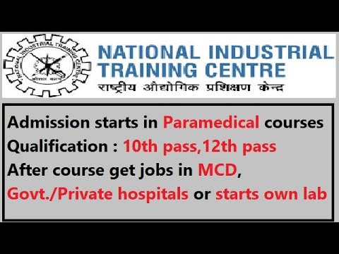 Paramedical Courses Admission 2020/Paramedical courses after 10th / NITC Admission 2020