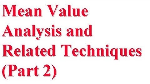 CSE567-13-34B: Mean Value Analysis and Related Techniques for Computer System Performance Evaluation