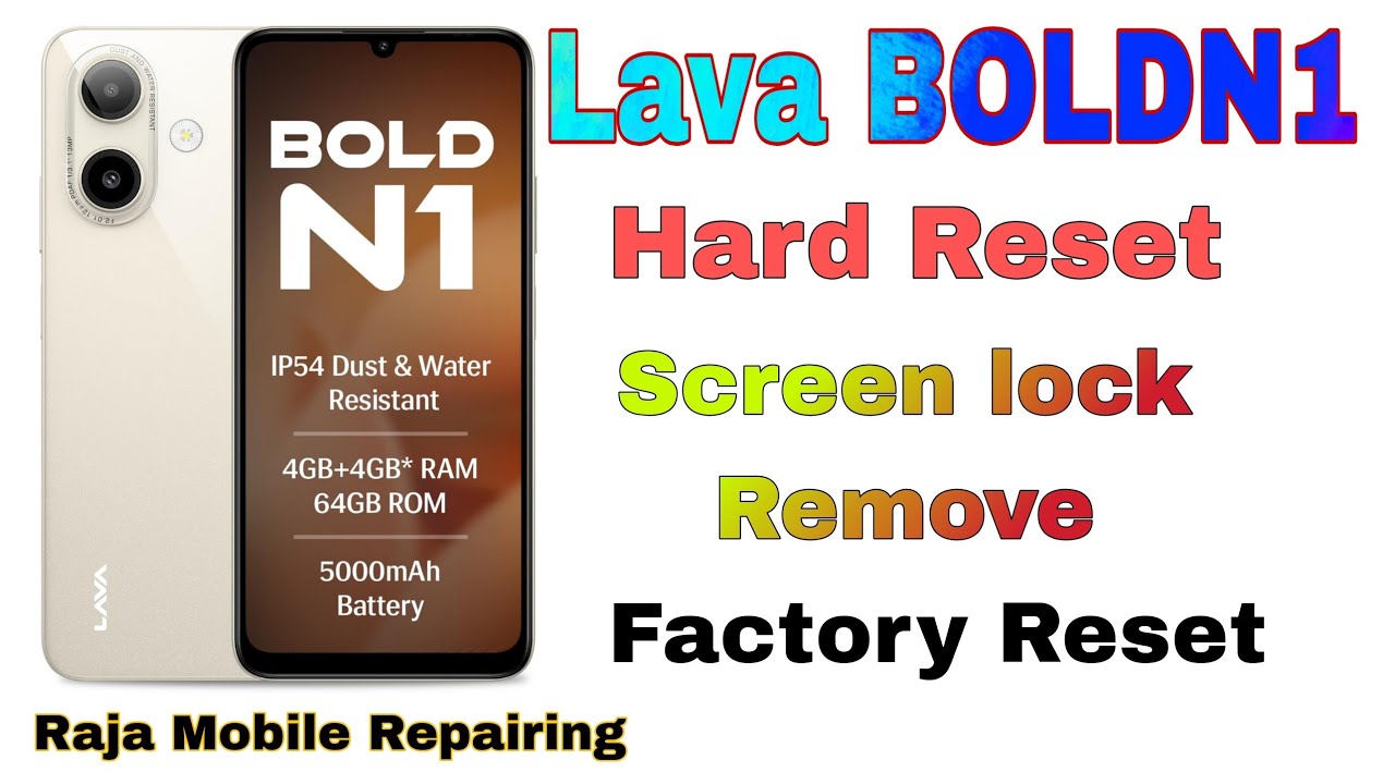 Lava Bold n1 Hard Reset | Lava boldn1 Phone Ka Screen Lock Kaise Tode