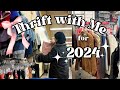 Thrift with me  for 2024 last thrift trip of 2023 thriftwithme thriftedfashion