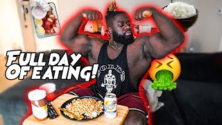 FULL DAY OF EATING AT 300+ LBS!! 7K CALORIES??