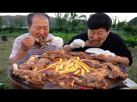 (Hamzy&amp;#39;s <strong>Big</strong> Braised <strong>Beef</strong> short ribs) 요리&amp;amp;먹방!! - Mukbang eating show