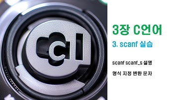 3장 03 scanf와 getchar, putcahr 설명 및 실습