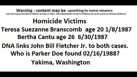 Homicides Teresa Suezanne Branscomb age 20 1987 Be...