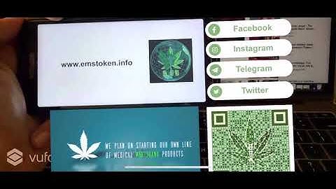 Business card demo with Unity and Vuforia in Augmented Reality