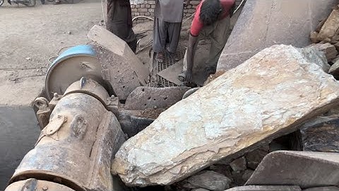 "Stone Crusher Machine: A Giant at Work"The Power of Stone: Machine Working in Action"#stonecrusher
