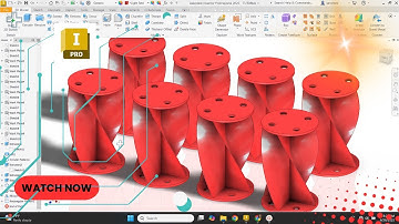 How to Use Loft Command in Autodesk Inventor | Twisted Support Design Tutorial
