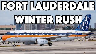 BUSY WINTER RUSH! The Very BEST of Plane Spotting at Fort Lauderdale (FLL/KFLL)