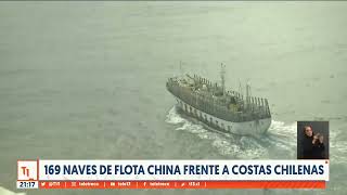 169 naves de flota china están frente a costas chilenas