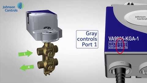 How to Wire Johnson Controls 6-Way 270° Ball Valve Model 9905