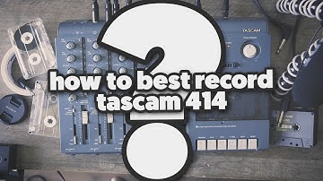 How to best record the Tascam 414? (4 tracks simultaneous)