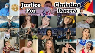 Complete Tiktok videos of CHRISTINE DACERA Philippine Airlines Flight Attendant Died at 23 years old