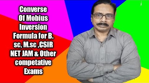 ##Number Theory | Converse Of Mobius Inversion Formula | BA, B. sc, B. Tech &  BCA