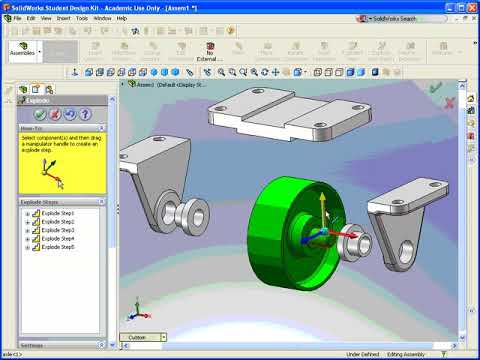 SolidWorks Modeling Video 07 Exploded view of assembly - YouTube