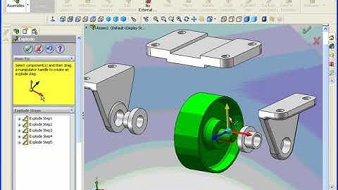 SolidWorks Modeling Video 07 Exploded view of assembly