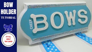 How to make a cheer bow holder How to make a decorative cheer bow holder.