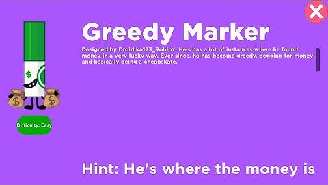 How to get Greedy Marker - Find The Markers