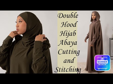 Abaya With Hood Cutting And Stitching Hood Diy Hood Tutorial Khimar Latest Double Hood 