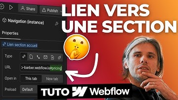 Tuto Webflow : Comment rediriger vers une section de son site facilement ? - Formation Webflow